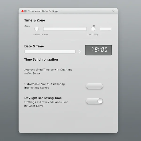 Simple icon depicting an analog clock face used to represent time settings
