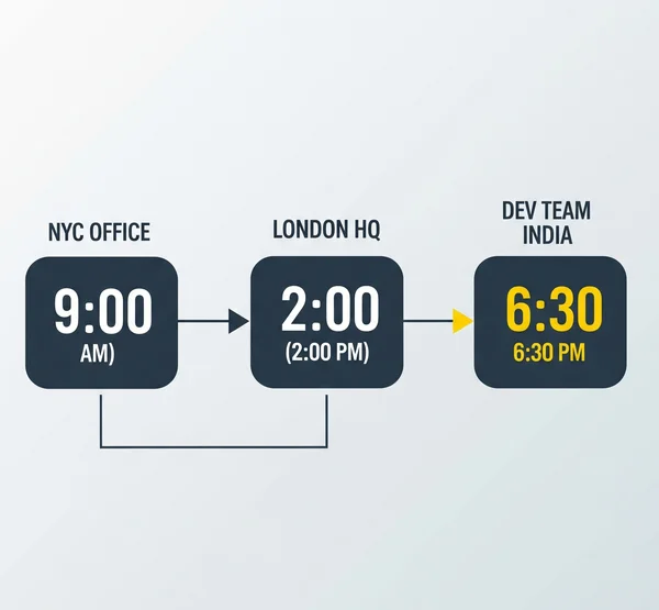 A world clock online used as an effective time zone converter.