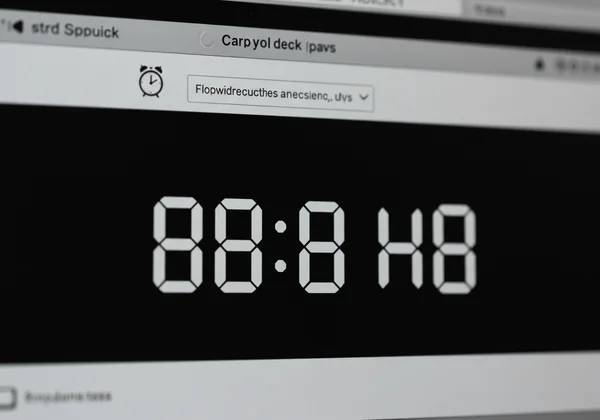 Screenshot of the online digital clock alarm interface