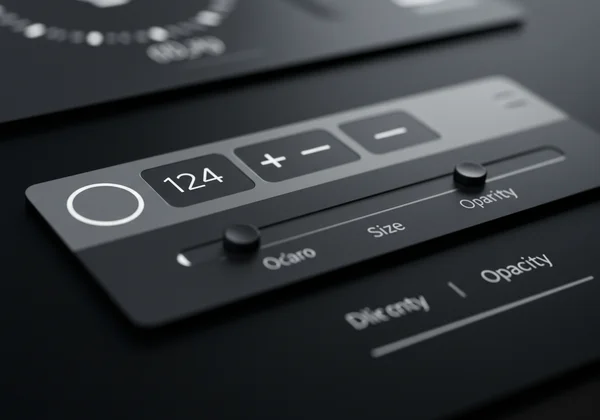 format, size, opacity controls